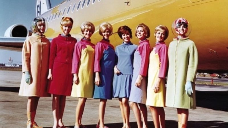 Hình ảnh của các tiếp viên hàng không thời xưa