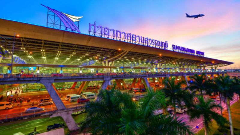 Kiến trúc độc đáo tại sân bay Suvarnabhumi