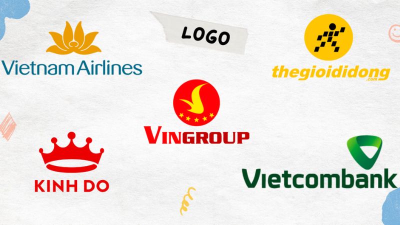 Những logo đặc trưng của các hãng hàng không Việt Nam.