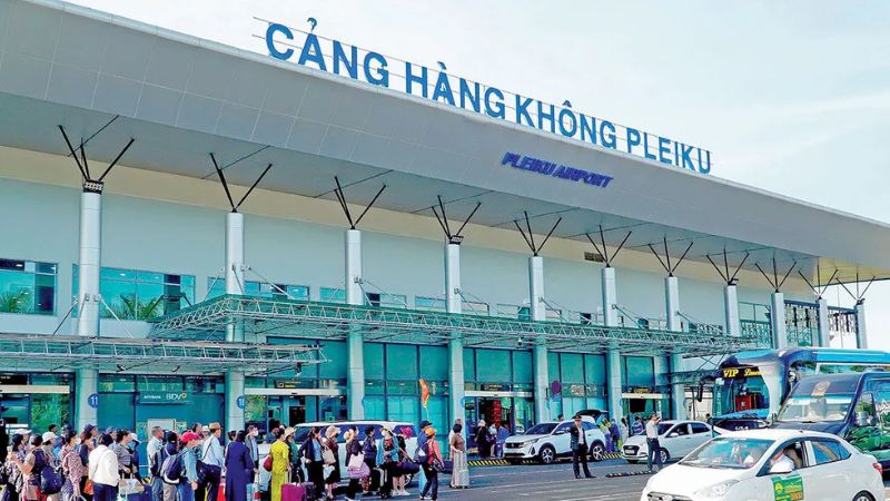 Sân bay Pleiku thuộc tỉnh Gia Lai