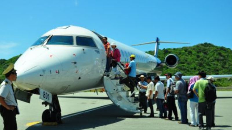 Tuyến bay đi và đến sân bay Côn Đảo