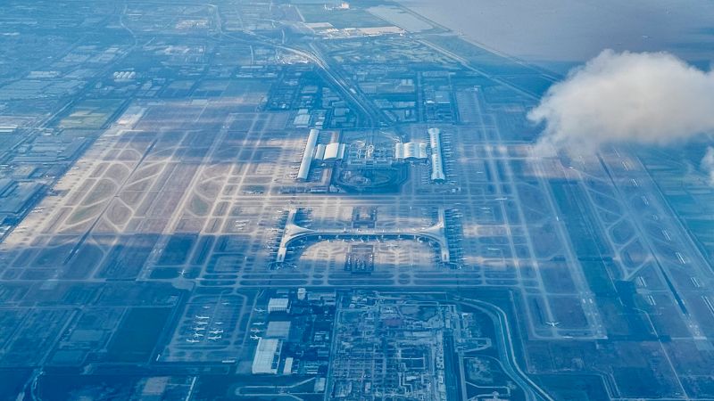 Vị trí của sân bay Shanghai Pudong