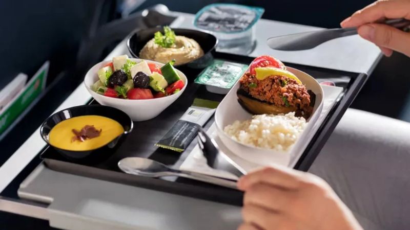 đồ ăn của người tiếp viên hàng không